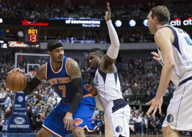 "Knicks" bez Porziņģa zaudē "Mavericks". VIDEO