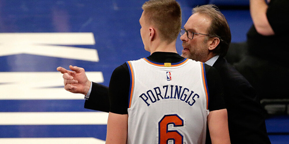 "Knicks" galvenais treneris pieļauj, ka Porziņģim sezona varētu būt beigusies