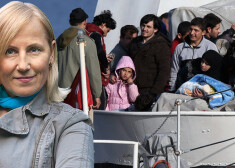 Rakstniece Laima Kota (Muktupāvela) stāsta, ka nelegālie imigranti, lai nokļūtu Eiropā, no laivām jūrā izmet savus bērnus un sievas, kas traucē pārbraucienā uz „laimes zemi” – Lesbas salu Grieķijā.