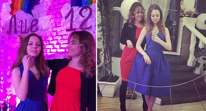 Алиса со своей мамой Яной