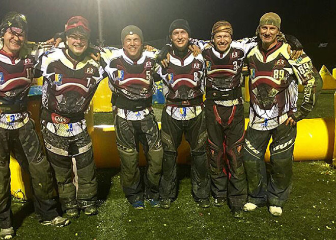 Latvijas peintbola veterānu komanda pasaules čempionātā iegūst 2. vietu. FOTO