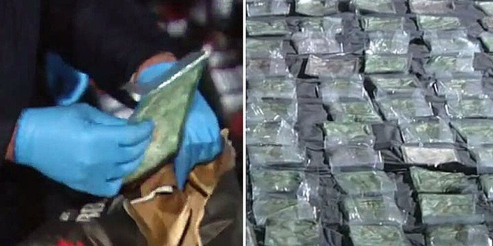 Juglas krastā aizturētajā narkotiku kravā bijis kokaīns 6 miljonu eiro vērtībā. VIDEO