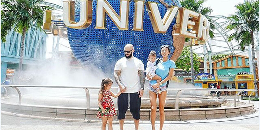 Джиган отвез семью на отдых в Сингапур. ФОТО
