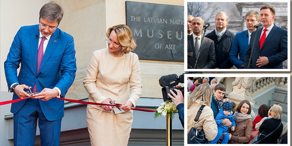Svinīgi atklāto Latvijas Nacionālā mākslas muzeja ēku svētkos apmeklējuši 19 000 cilvēku. FOTO