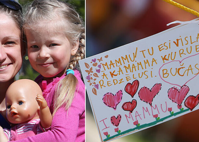 Gan mazi, gan lieli pievieno apsveikumus Mātes dienas mīļvārdu kokā. FOTO