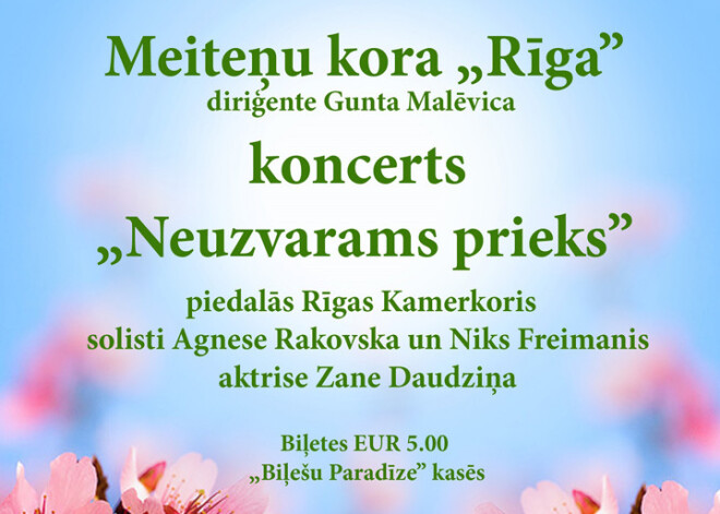 Meiteņu kora "Rīga" koncerts "Neuzvarams prieks"