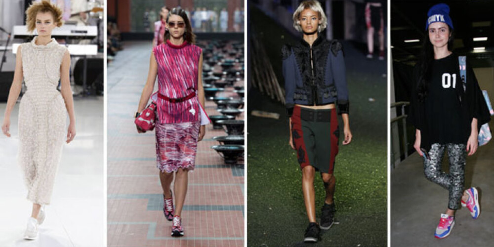 Tērps no modes zīmola Chanel 2014.gada pavasara/vasaras augstās modes skates.