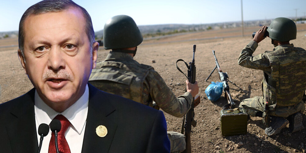 Erdogans: "Turcija gatavojas "attīrīt" Sīrijas robežas pretējo pusi no teroristiem"
