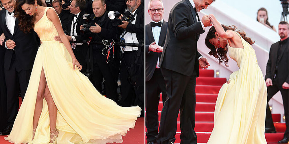 Жена Клуни в Каннах показала стройные ноги