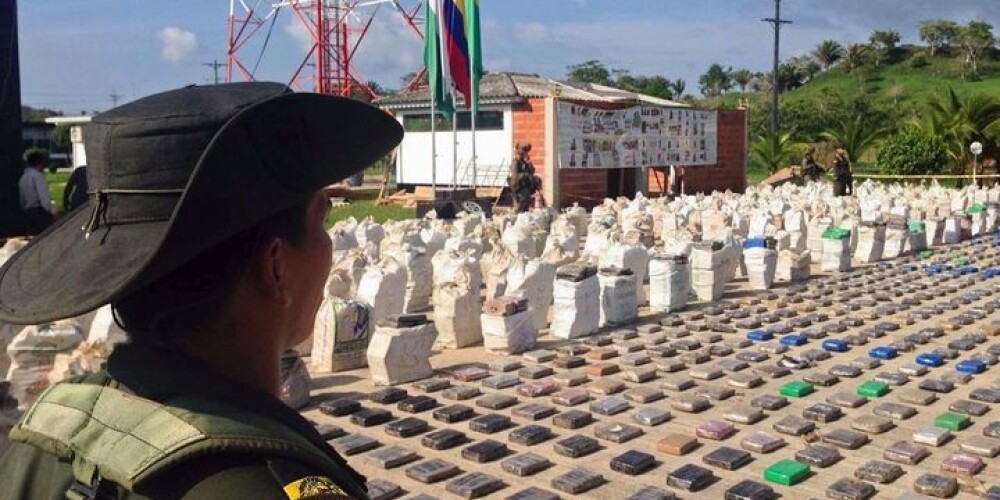 Kolumbijā konfiscēta narkotiku rekordkrava – astoņas tonnas kokaīna. FOTO