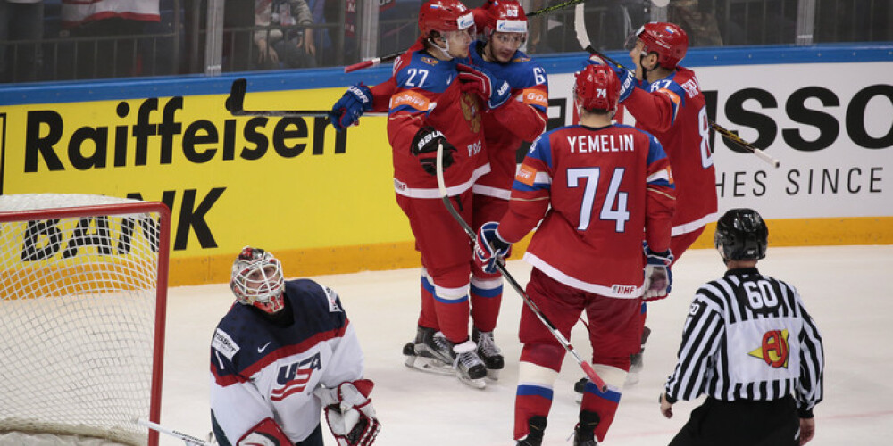 Krievi izgāž dusmas pret amerikāņiem un izcīna bronzu hokeja čempionātā. FOTO