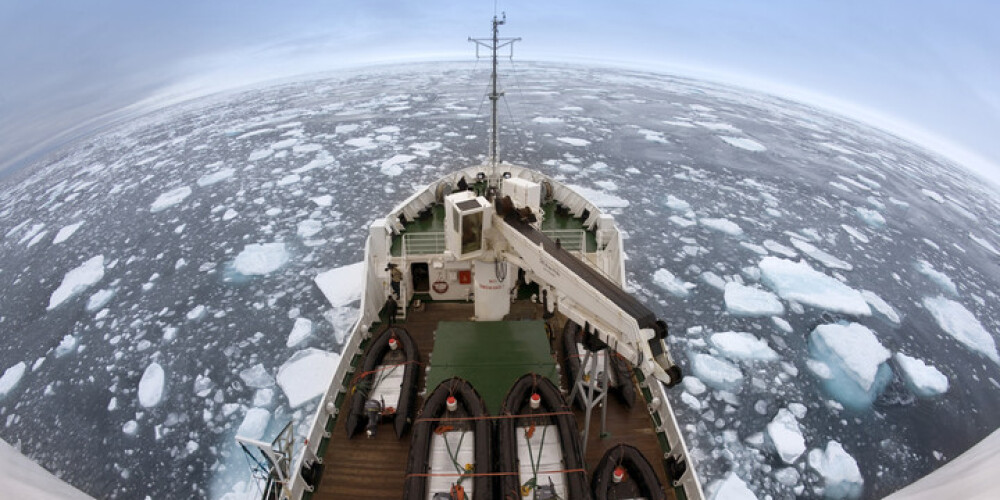Ledus kušana Arktikā sasniegusi nepieredzētus apmērus