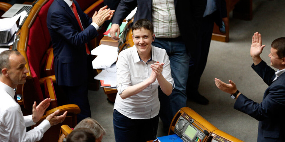 Savčenko sāk deputātes gaitas Ukrainas parlamentā