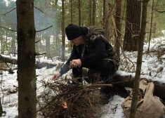 Dziesmas "Ceļā" klipā izdevies iemūžināt arī šosezon pēdējo Rēzeknes puses sniegu.