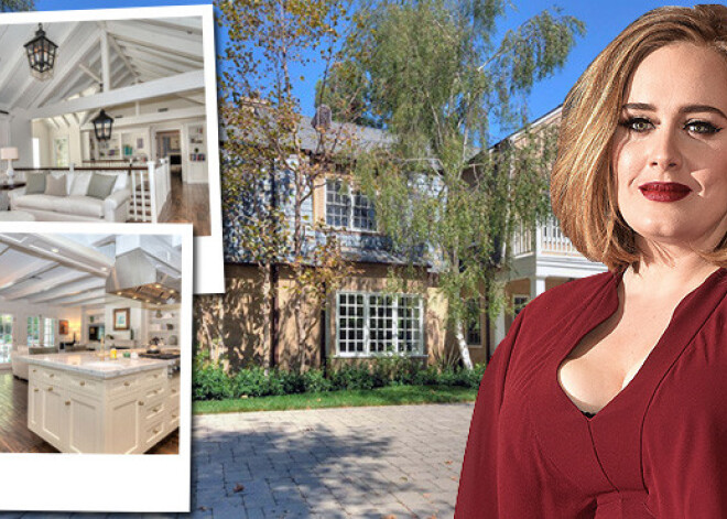 Adele nopērk māju slavenību rajonā Beverlihilsā. FOTO