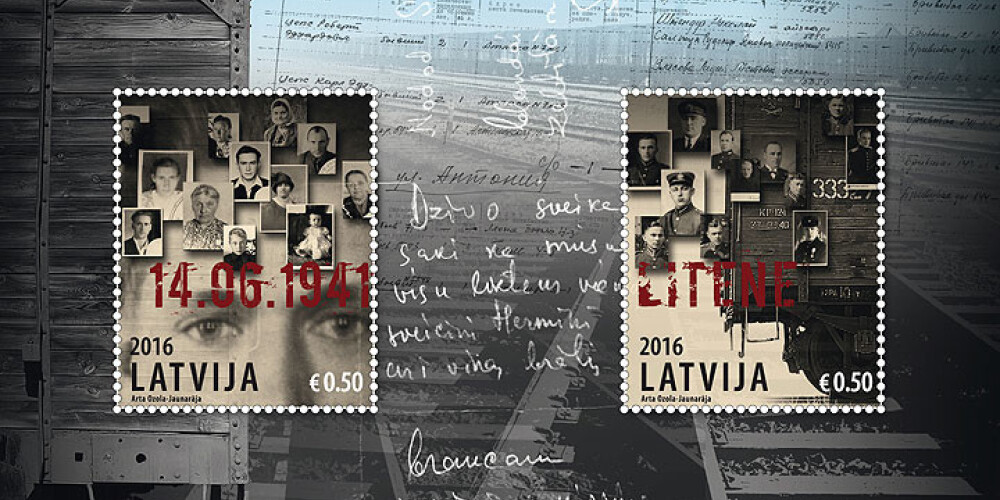 Latvijas Pasts izdod pastmarku bloku, pieminot 14.jūnija deportāciju un Litenes traģēdijas 75.gadadienu