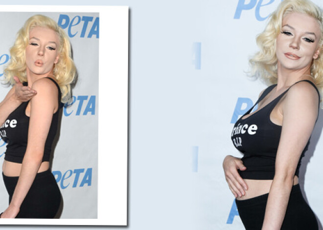 Юная секс-бомба демонстрирует округлившийся живот на красной дорожке