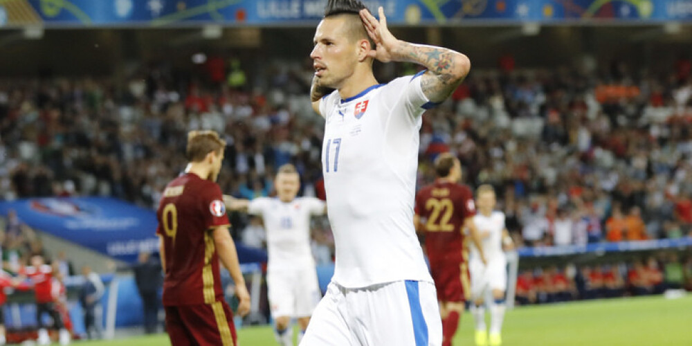Slovākijas futbolisti notur pārsvaru, apbēdinot ambiciozos krievus. VIDEO
