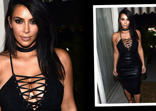 Ким Кардашьян отметила «голую» обложку вечеринкой