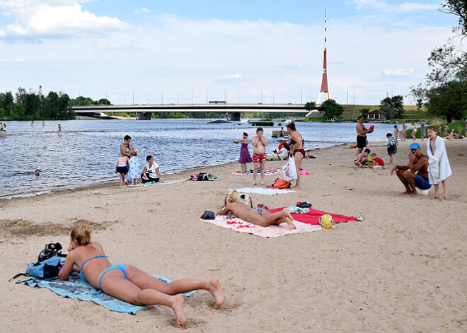 Sestdien gaisa temperatūra tuvosies +30 grādiem