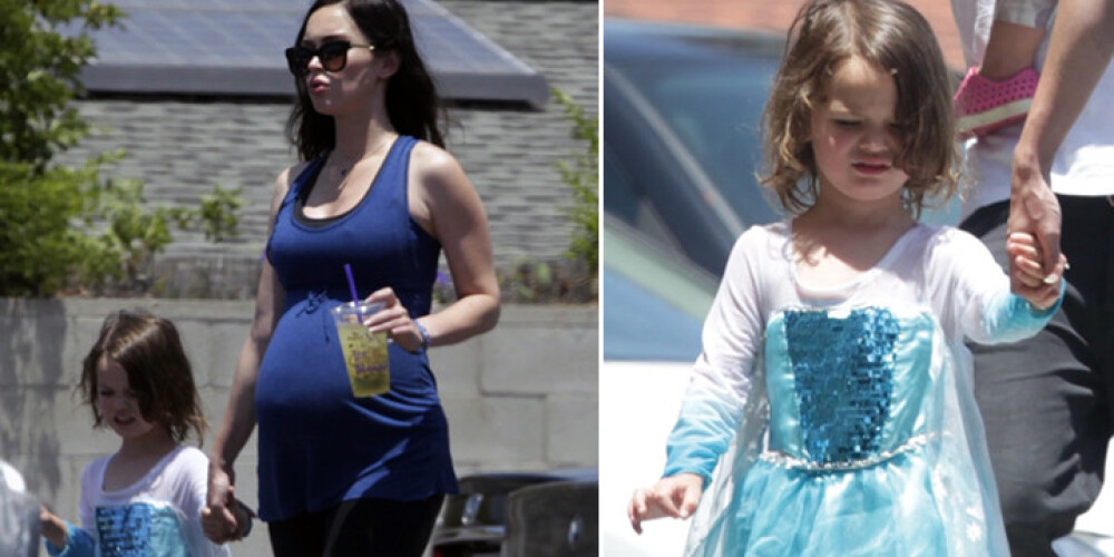 Беременная Меган Фокс нарядила 3-летнего сына в платье принцессы