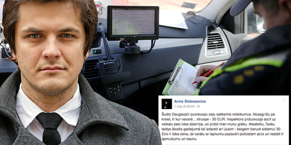 Policists Latgalē soda naudas vietā prasa šoferim nopirkt viņam "kādu labu dzērienu"