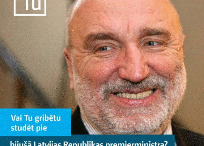 Biznesa augstskola "Turība" piedāvā studiju kursus, ko vadīs Ivars Godmanis