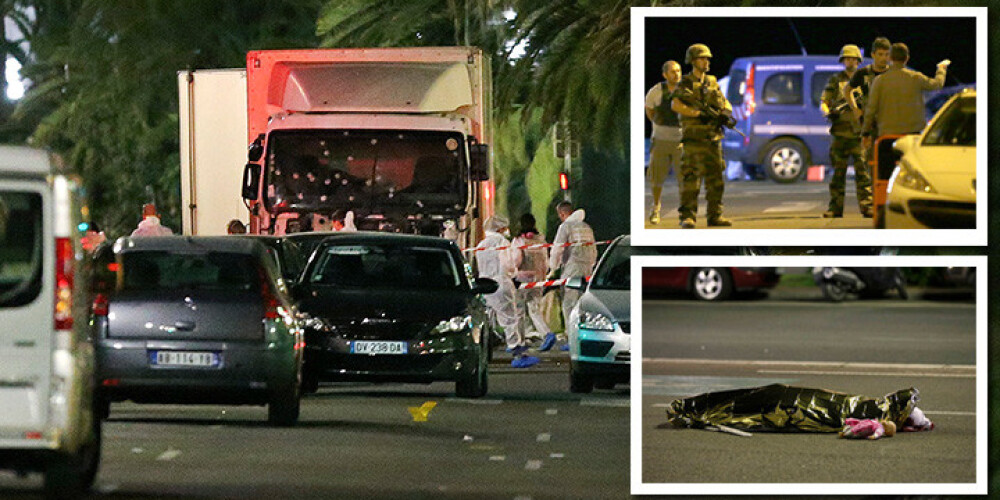Franciju atkal satricina terorakts. Kravas automašīna iebrauc pūlī, nogalināti 84 cilvēki. FOTO