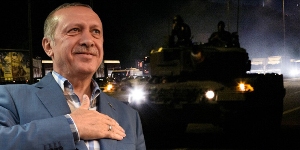Izskan minējumi, ka Erdogans pats inscenējis militāro puču