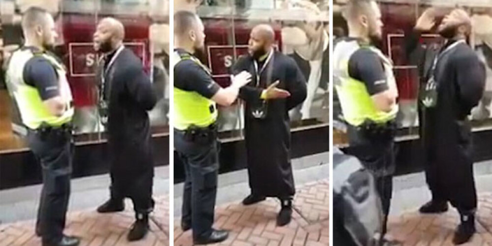 Исламский уличный проповедник оскорбил женщину за узкие джинсы. ВИДЕО