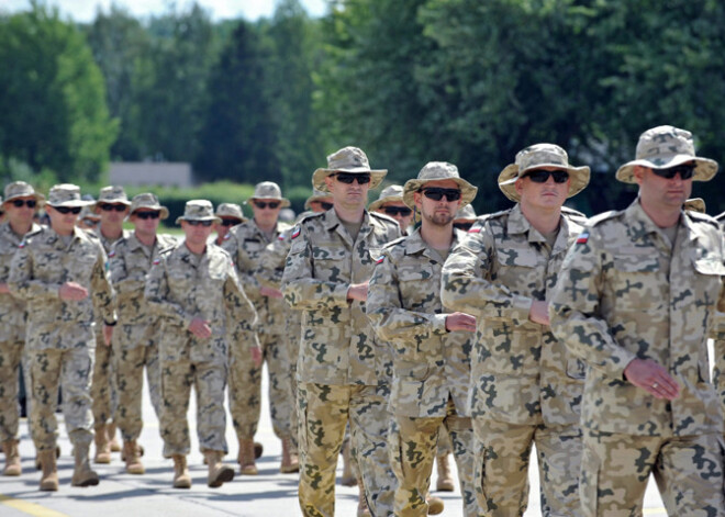 Lietuvā ieradusies Polijas kājnieku rota, lai piedalītos militārajās mācībās