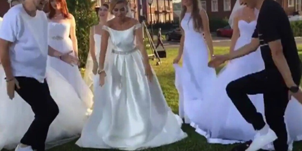 Ксения Бородина вновь облачилась в свадебное платье. ВИДЕО