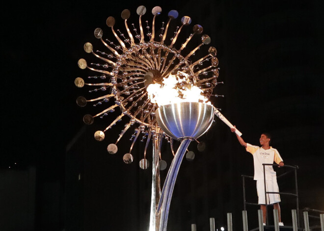 Riodežaneiro olimpisko spēļu atklāšana ceremonija Marakanas stadionā