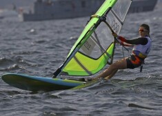 Birzule pēc pirmajām atzīmēm bija pirmajā divdesmitniekā, taču finišēja 21.vietā, uzvarētājai itālietei Flavijai Tartaglīni zaudējot piecas minūtes un 25 sekundes.