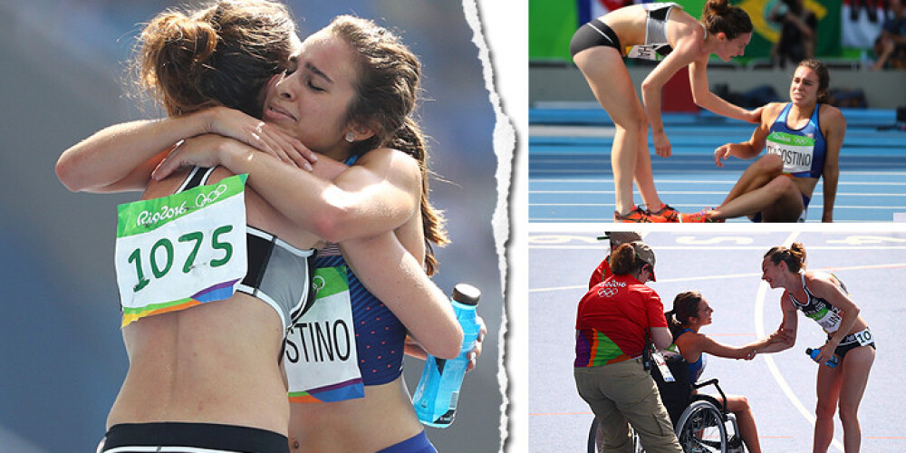 Olimpiskais princips: skrējējām, kuras nelaimīgi pakrita un palīdzēja viena otrai, ļauj startēt finālā
