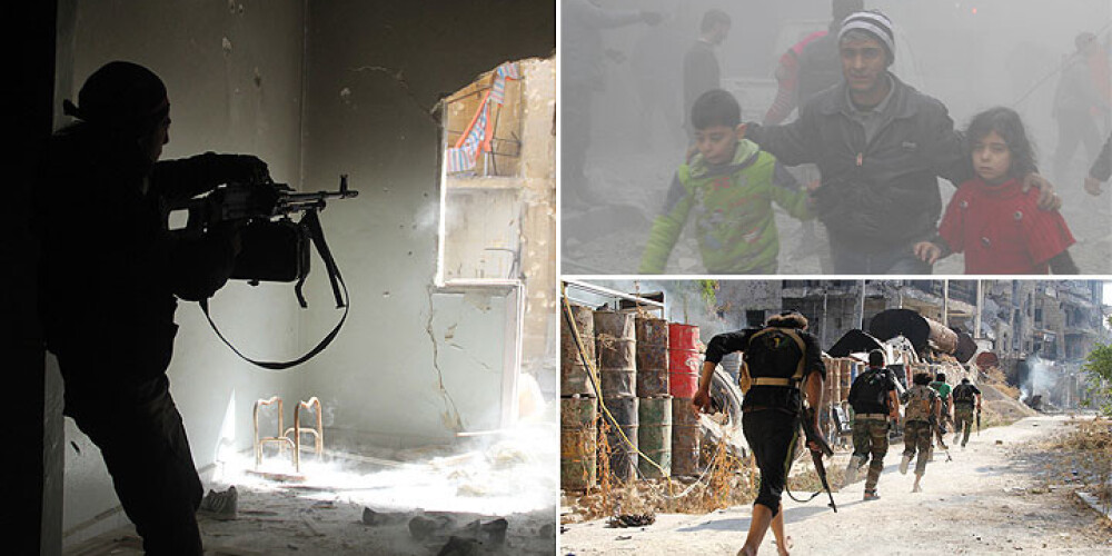 Kara plosītajā Alepo mirst civiliedzīvotāji, daudz sievietes un bērni. FOTO (Brīdinām: nepatīkami skati)