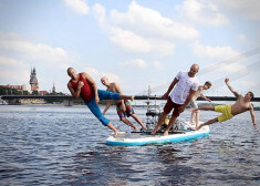 "Gain Fast" pamatīgi sakuļ likteņupes Daugavas ūdeni. VIDEO