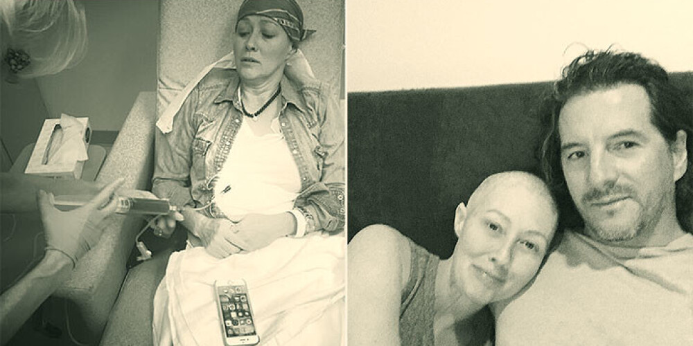 Ar vēzi slimā Dohertija publisko aizkustinošus foto no ārstēšanas gaitas