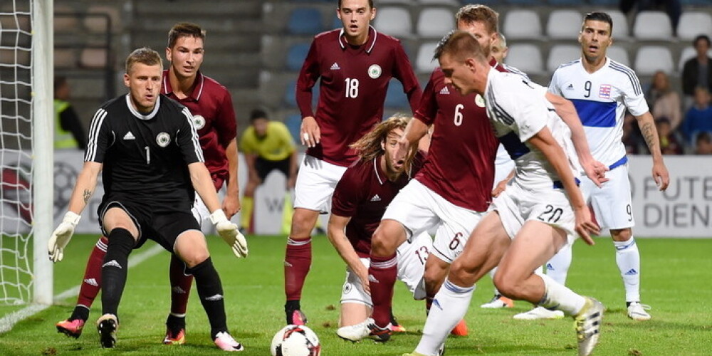 Latvijas futbola izlase pārbaudes spēlē uzvar Luksemburgu