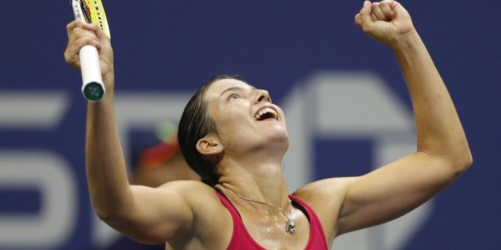 Anastasija Sevastova skaistā cīņā sasniedz "Grand Slam" turnīra astotdaļfinālu