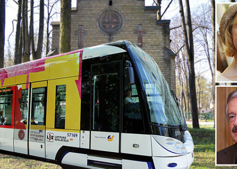 Pret ieceri cauri Lielajiem kapiem laist jaunu tramvaja līniju ir arī sabiedrībā zināmie kultūras ļaudis Imants Lancmanis un Ieva Akuratere.