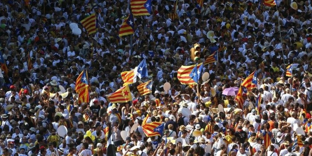 Spānijā notiek demonstrācijas Katalonijas neatkarības atbalstam