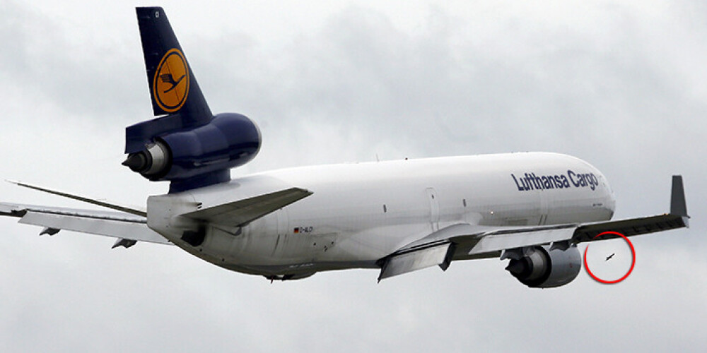 Tallinas lidostā "Lufthansa" lidmašīna pacelšanās laikā sadūrusies ar putnu