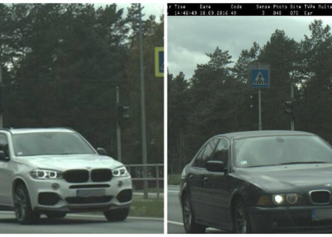 Kur tā steidzaties? Fotoradars ar sekunžu intervālu noķer neprātīgi joņojošus BMW. FOTO