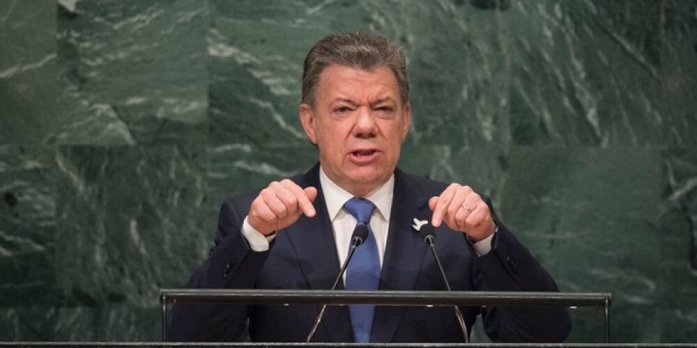 Santoss ANO pasludina, ka "karš Kolumbijā ir beidzies"