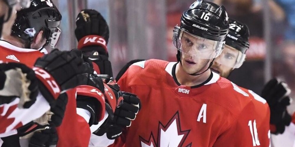 Kanāda uzvar Eiropu; Ziemeļamerikas U-23 hokejistiem jācer uz Krievijas neveiksmi. VIDEO