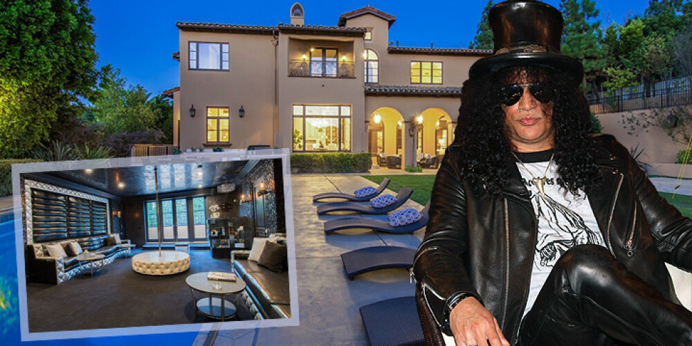 Neviens nepērk "Guns N’ Roses" ģitārista Slash māju, kurā ir savs personīgais naktsklubs! FOTO