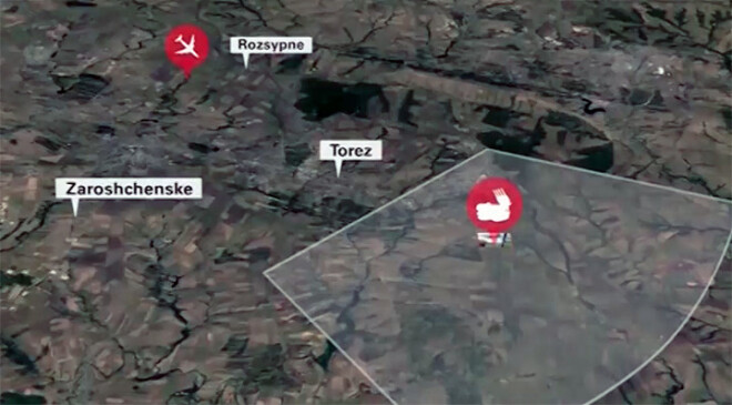 Raķete tikusi izšauta no lauka, kas atrodas netālu no Sņižnes, pie Pervomaiskas ciemata. Šo teritoriju 2014.gada 17.jūlijā, kad tika pastrādāts noziegums, kontrolēja Krievijas apbruņotās teroristu bandas jeb tā dēvētā Doņeckas tautas republika.