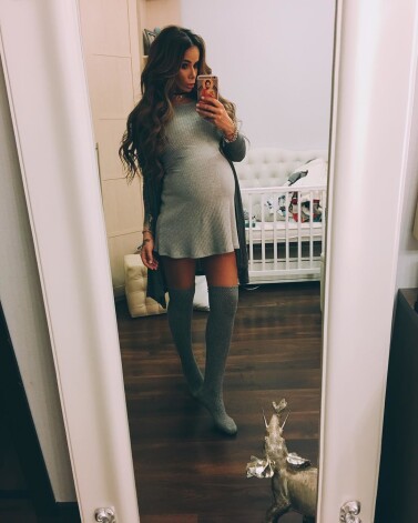 Айза вынашивала малыша 39 недель