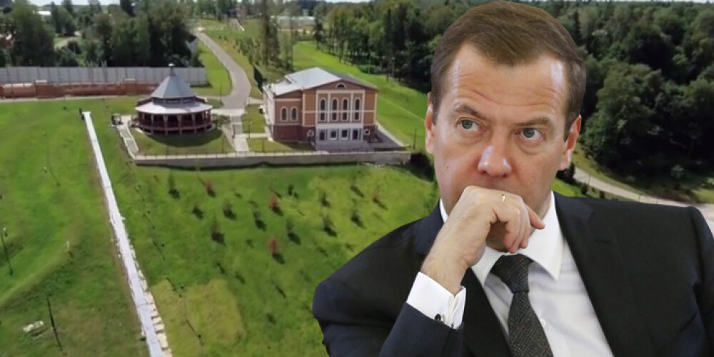 Krievijas premjera Medvedeva muiža pēc platības ir kā divi Vatikāni